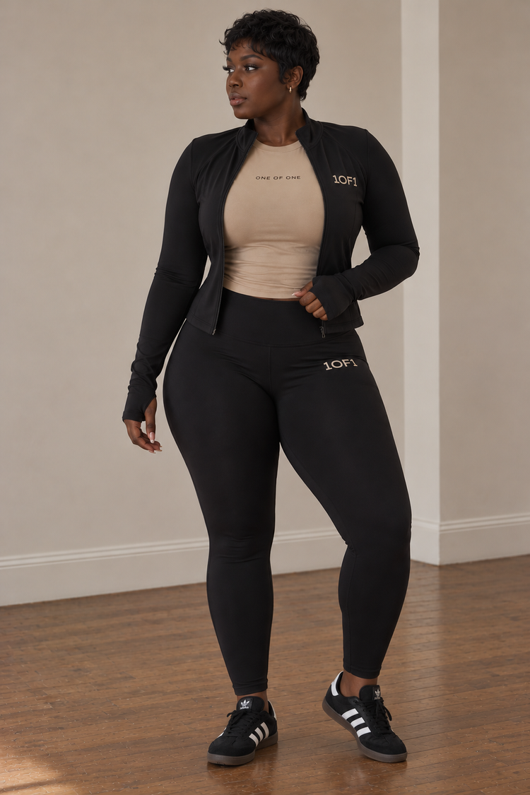 NO.3 Athletic Zip Up/ Leggings Set