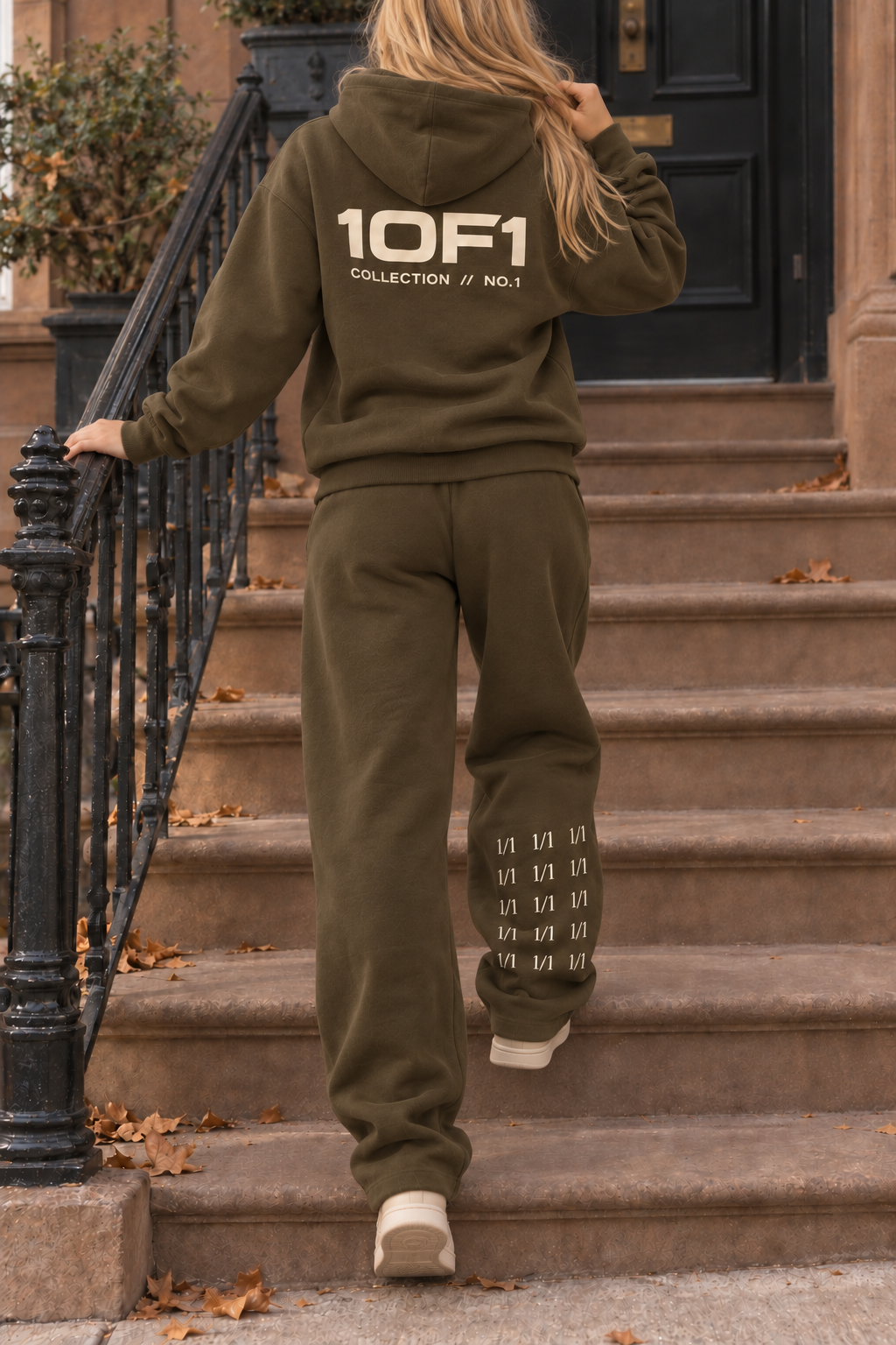 N.º 2 Conjunto de pantalón y sudadera con capucha para la calle