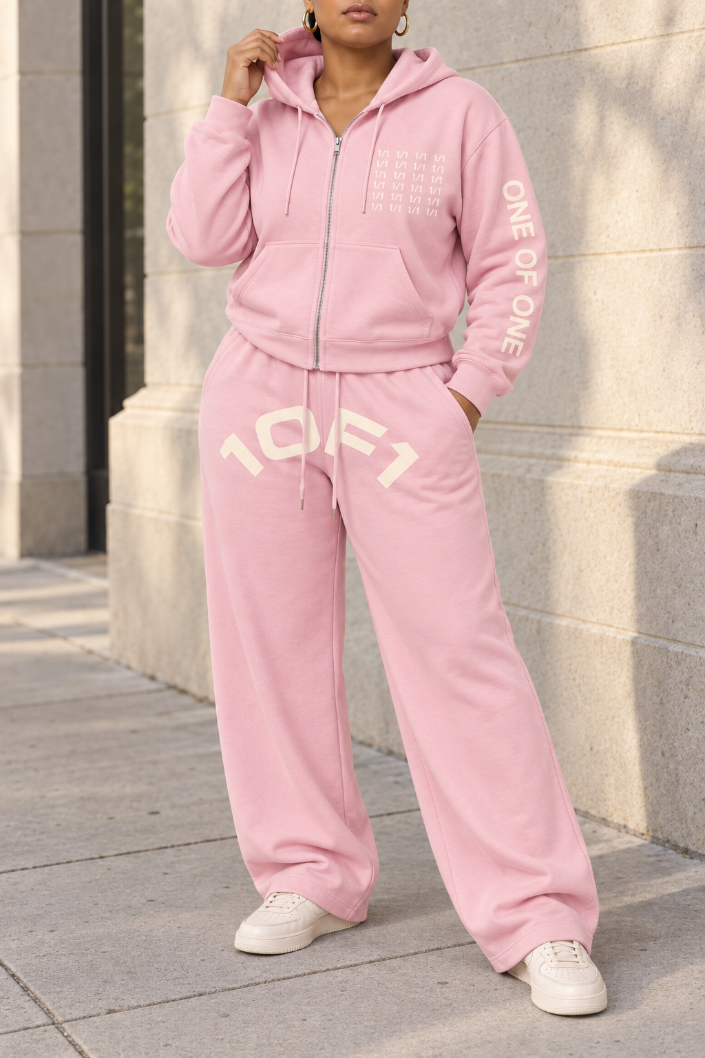 N.º 2 Conjunto de pantalón y sudadera con capucha para la calle